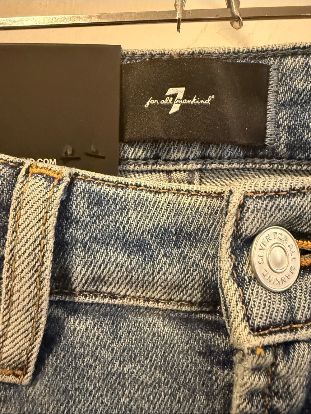 NWT 7 For All Mankind Calie Ankle Straight Jeans in Luxe Vintage, Size 24 - Picture 9 of 12